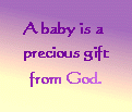 baby is a gift from God